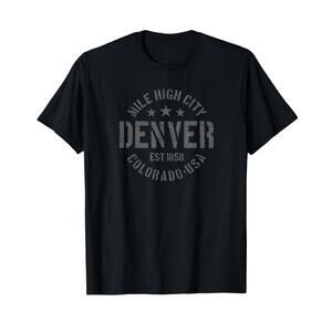 Denver Colorado Retro Throwback Mens Boys Souvenir T Shirt